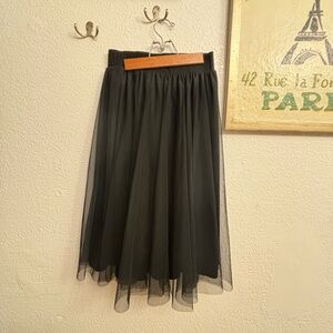 Black Tulle Skirt